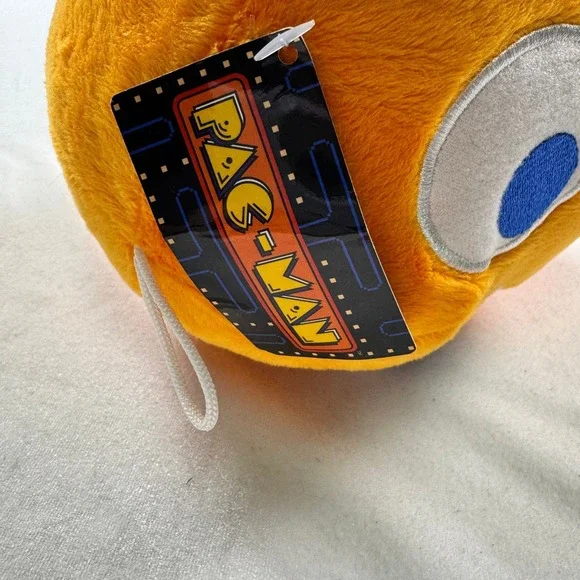 Bandai Namco Pac-Man Clyde Orange Ghost Plush 7 Inch Toy Factory Retro Arcade - Picture 7 of 8